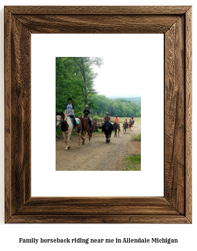 family horseback riding near me in Allendale, Michigan